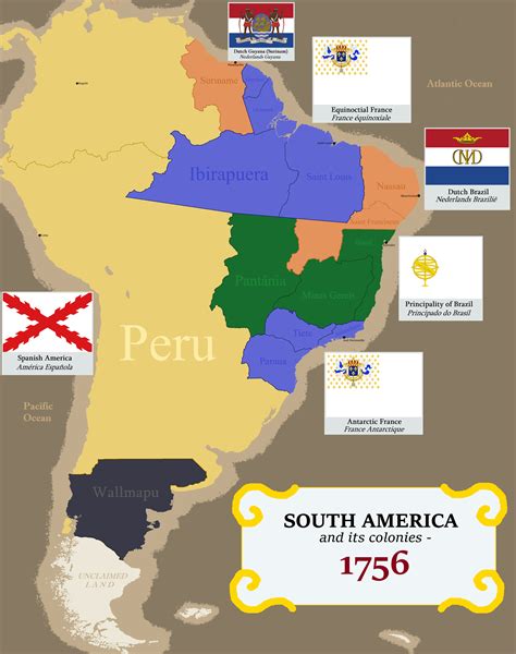 A differently colonized South America : r/imaginarymaps