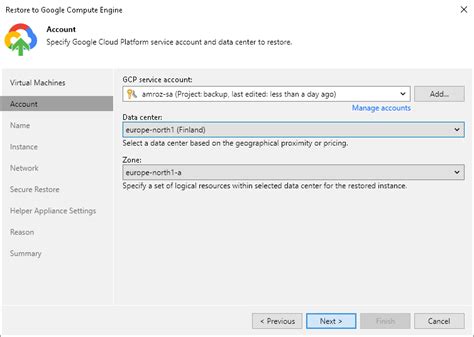 Step 3 Specify Credentials And Datacenter Settings User Guide For