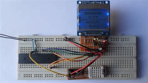 Pic Mcu With Dht Sensor And Nokia Lcd Mikroc Projects