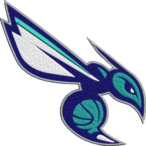 charlotte hornets  nba logo embroidery design spectrum center
