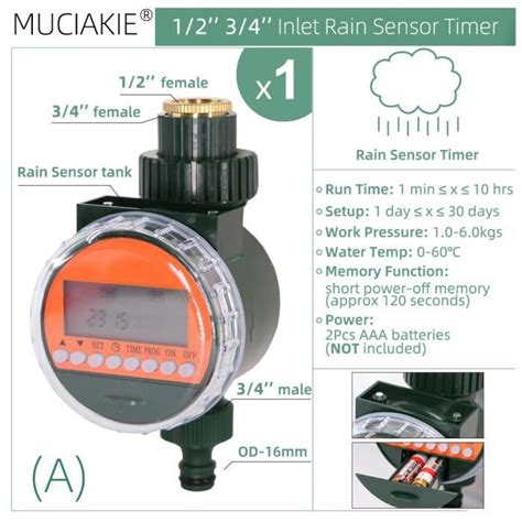 Programmateur Arrosage Capteur De Pluie D Irrigation De Jardin