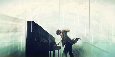 Anime Boy With Piano