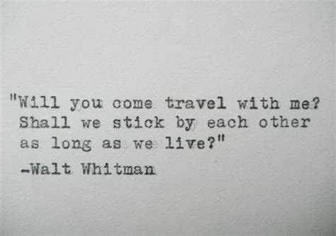 Walt Whitman Quote Typed On A Vintage Typewriter Inspirational Quotes