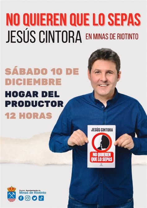 Jes S Cintora Presenta Su Nuevo Libro En Minas De Riotinto