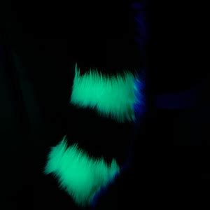 Stripe Sparkle Dog Fursuit Tail, Custom Pick Your Color Fursuit Accessories - Etsy