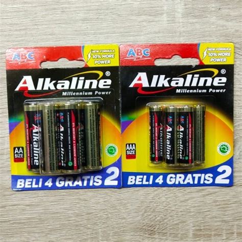 Jual BATERAI ABC BATTERY ALKALINE AAA BATRE A3 AAA Isi 6 4 2 Exp