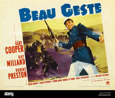 Beau Geste (1939) - Movie Poster Stock Photo - Alamy