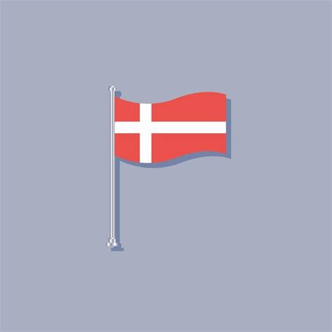 Premium Vector Illustration Of Denmark Flag Template