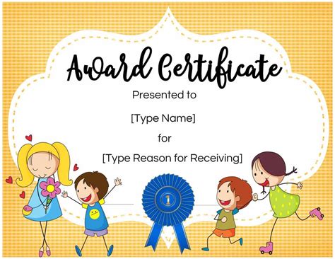 Printable Certificates For Kids