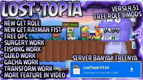 FREE ROLE MODSTONS CITEM ON OPC GROWTOPIA PRIVATE SERVER 2024