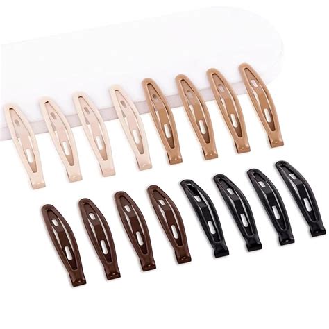 Amazon Cptots Pcs Snap Hair Clips Metal Hair Barrettes For