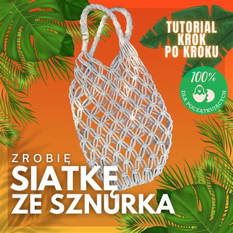 Makramowa siatka ONLINE Szkoła Makramy SNAGart