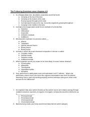 Microbiology Practice Questions Ch Docx The Following Questions