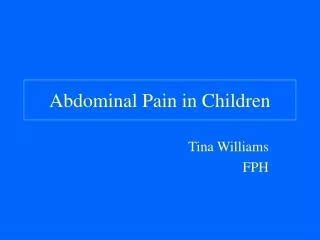 PPT - Acute abdominal pain in children PowerPoint Presentation, free ...