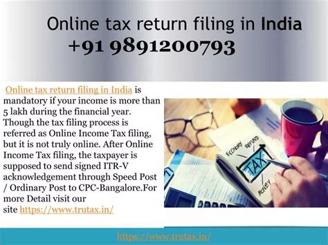 PPT How To File Income Tax Return Online In India 09891200793