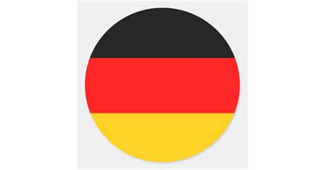 German Flag Sticker | Zazzle