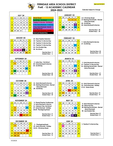 District School Calendar - School District Calendar