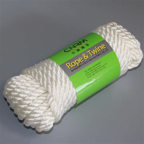 Inch Strand White Nylon Twisted Rope Nylon Dock Line China