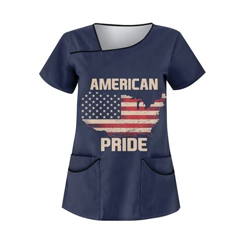 UoCefik 4th Of July T Shirts Women Short Sleeve Independence Day