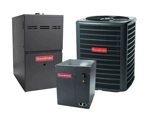 Ton Goodman Seer Horizontal Ac System With Afue K Btu