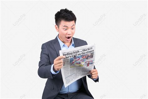 Man In A Suit Sitting And Reading A Newspaper Newspaper Man In A Suit