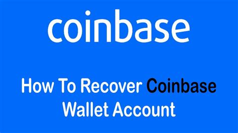 How To Recover Coinbase Wallet Account Reset Coinbase Account