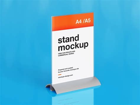 Desk Table Menu Stand Mockup Free Psd Templates