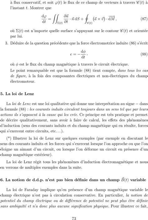 L Induction Lectromagn Tique Et La Loi De Faraday Tous Les Cours