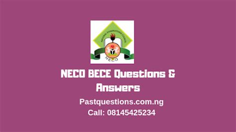 Bece Past Questions 2018 Pdf