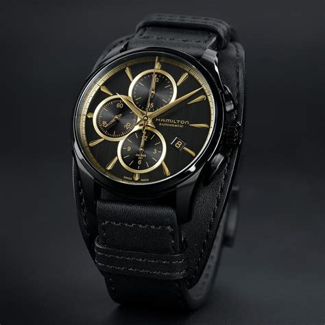 Five Classic Hamilton Watches Achieve A New Look With a Black and Gold ...