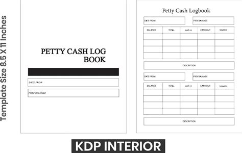 Kdp Petty Cash Logbook Vector Art At Vecteezy