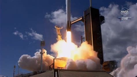 Spacex Crew Mission Launches For Iss Video Dailymotion