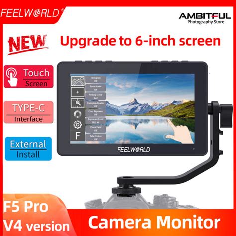 FEELWORLD F5 Pro V4 6 Inch Touch Screen 3D LUT DSLR Camera Field