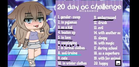 Day Oc Challenge Day Gacha Life Amino