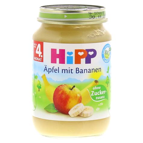 HIPP Früchte Äpfel m Bananen 190 Gramm kaufen medpex