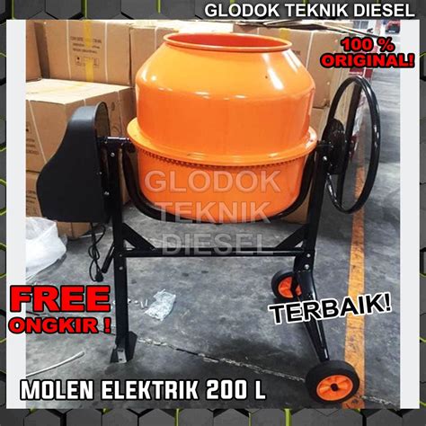 Jual Alat Aduk Semen Listrik Mini Molen Mini Mixer Mini 200 L Terbaik