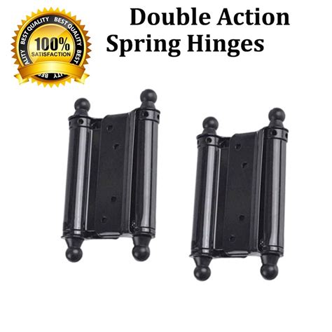 Yy Diy 4 Inch Black Cowboy Double Action Door Spring Hinge Cafe Clinic Self Closing Swing Ensel