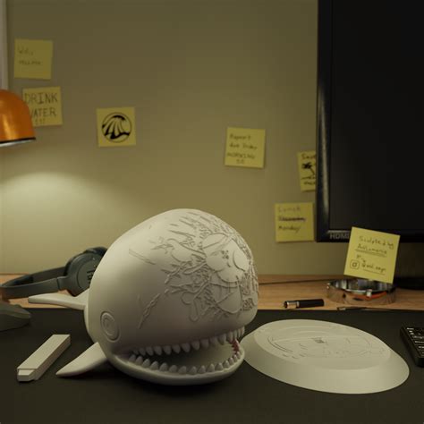 🐳 LABOON - ONE PİECE - BLUE WHALE・ STL File for ・Cults