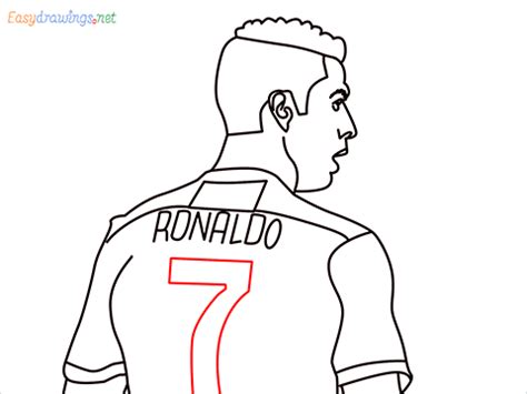 draw cristiano ronaldo step  step  easy phase