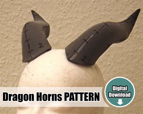 Diy Dragon Horns Cosplay Horns Costume Horns Foam Horns Etsy