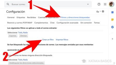 Cómo crear filtros en Gmail