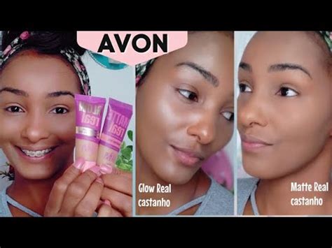 Base GLOW REAL Vs MATTE REAL AVON YouTube