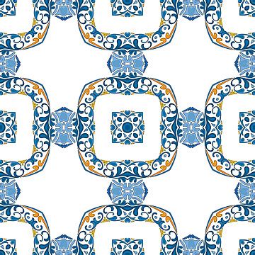 Fundo De Azulejos E Coração De Vianas Tradicionais Portugueses Vetor