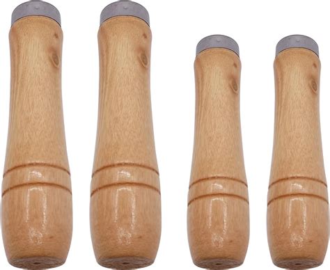 Begino Wooden File Handle With Strong Metal Collars Pcs Hand Drill