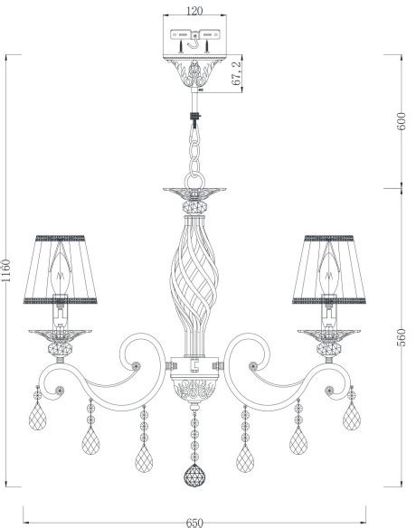 Maytoni Arm G Chandelier Grace Instructions