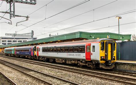 TfW 153 325 Cardiff Central Railway Station Trainspo