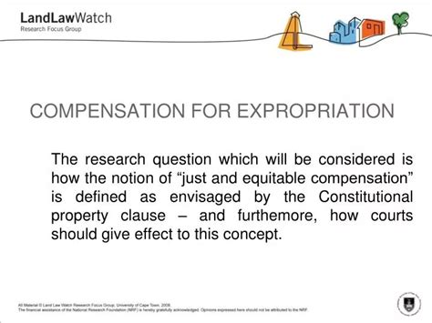 PPT - COMPENSATION FOR EXPROPRIATION PowerPoint Presentation, free ...