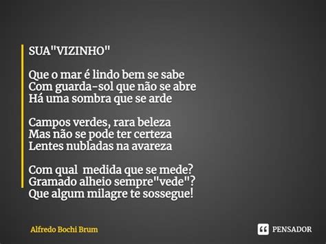 ⁠suavizinho Que O Mar é Alfredo Bochi Brum Pensador