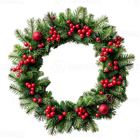 Christmas wreath on isolated transparent background 43594528 PNG