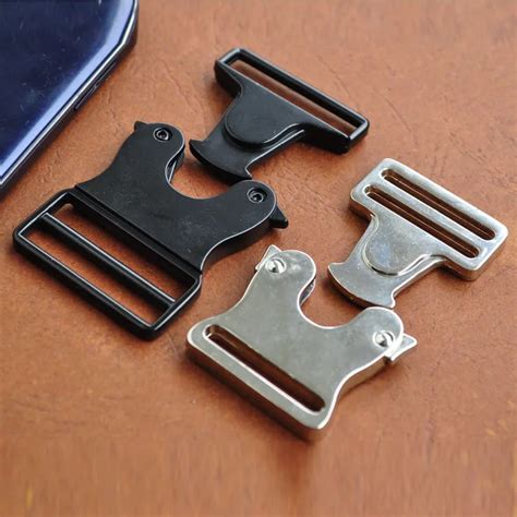 Pcs Lot L Mm Mm Quick Side Release Metal Strap Buckles For Webbing